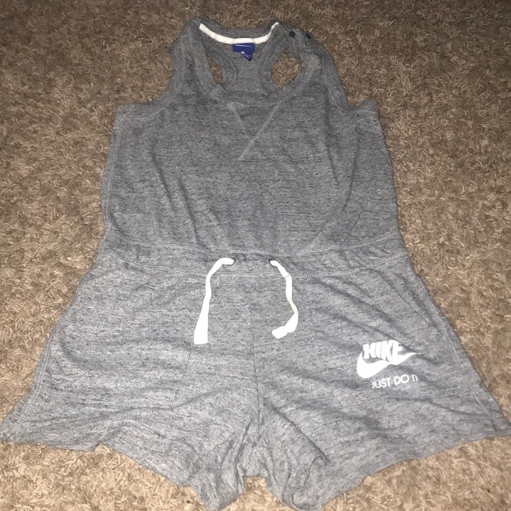 Heather gray Nike romper